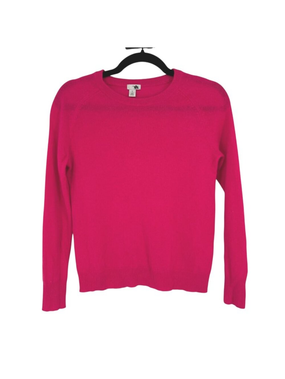 Halogen Cashmere Crewneck Sweater Pink Preppy Classic Quiet Luxury Size PXS